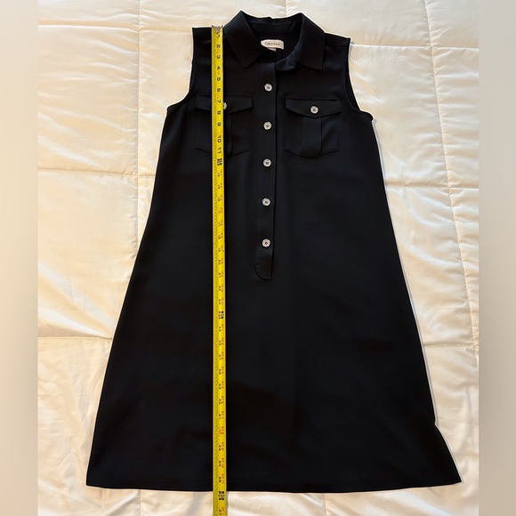 Calvin Klein Women’s Black Sleeveless Dress with Silver Buttons. Size 4 - Picture 4 of 8